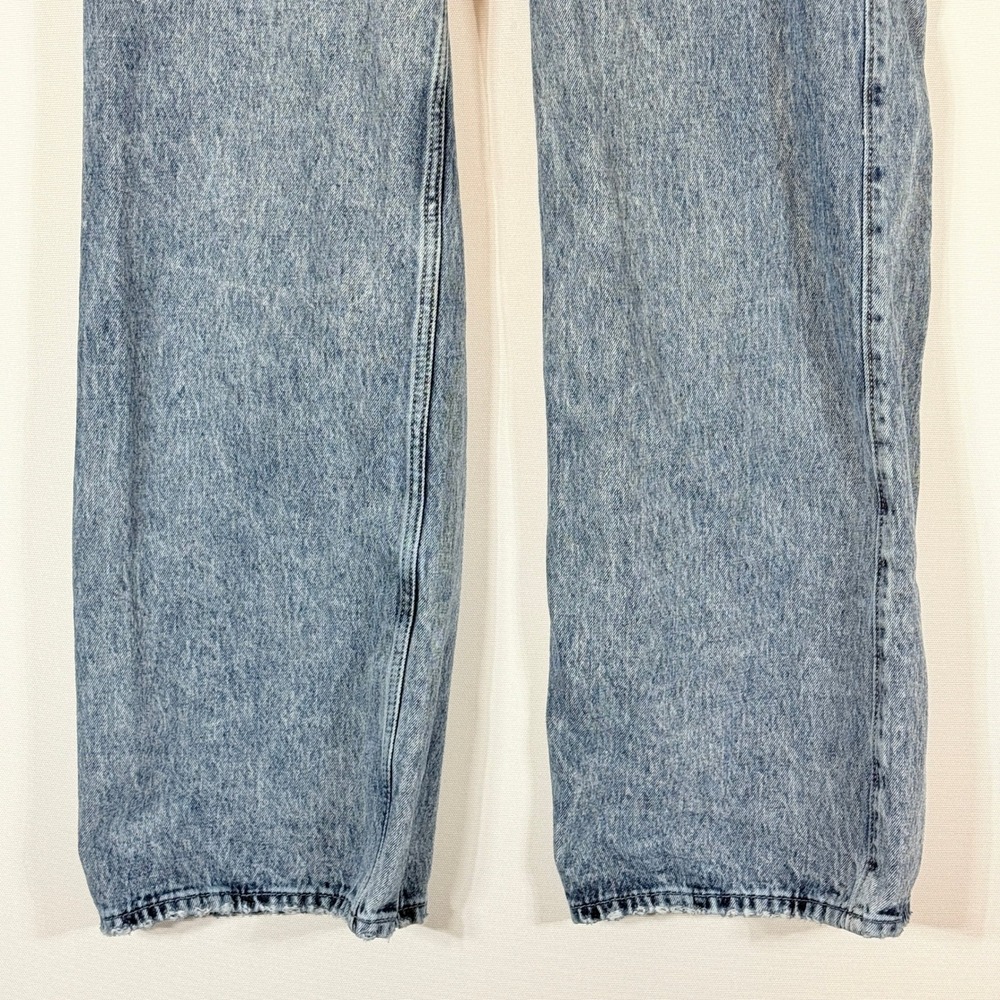 Hollister 2 Low-Rise Baggy Jeans Retro Grunge Indie Acid Wash Womens Wide Leg - Picture 3 of 7
